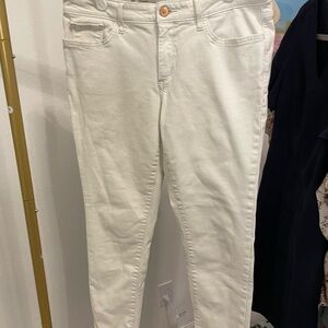 Women's Cream Skinny Jeans size 12p‎